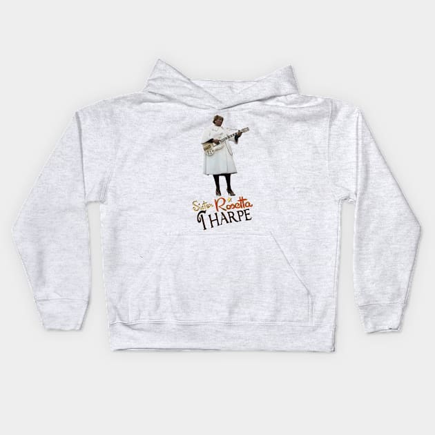 SISTER ROSETTA THARPE ROCK N ROLL Kids Hoodie by Luckythelab